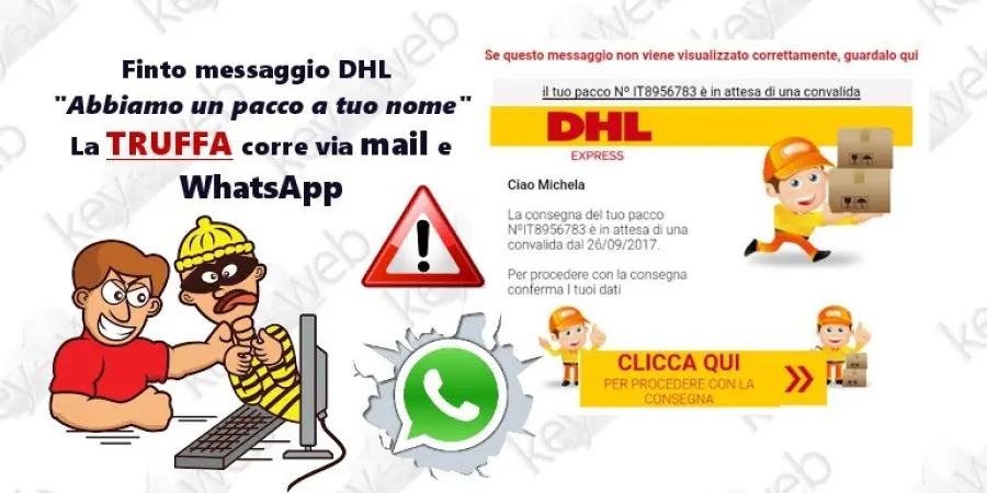 Finto messaggio DHL: 
