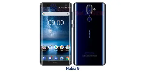 Nokia 9 si mostra stavolta nella colorazione blu lucida
