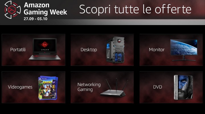 Amazon Gaming Week: 2 ottobre 2017, penultimo giorno di sconti eccezionali