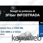 3Fiber Infostrada: fibra a 1000 mega e SIM prepagata a 19,90€