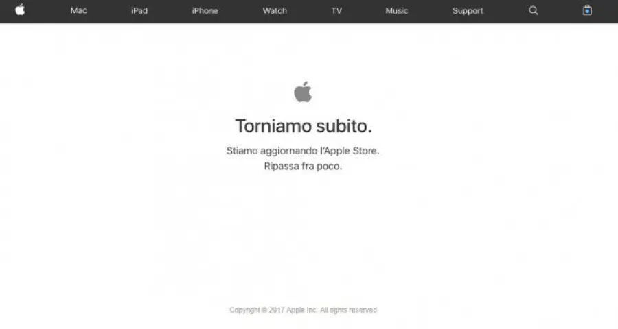 Apple Store non disponibile: ci si prepara ai nuovi iPhone X ed iPhone 8