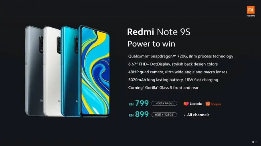 Redmi Note 9S: presentato ufficialmente