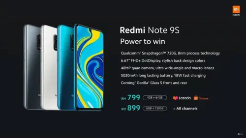 Redmi Note 9S: presentato ufficialmente