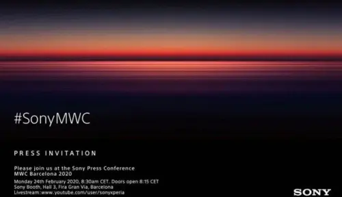 MWC 2020: Sony annuncia la sua partecipazione per l'evento di febbraio