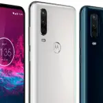 Trapela Motorola One Action in blu e bianco