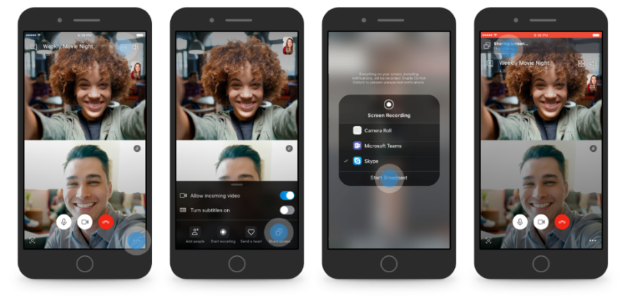 Skype: la condivisione a schermo arriva su iOS e Android