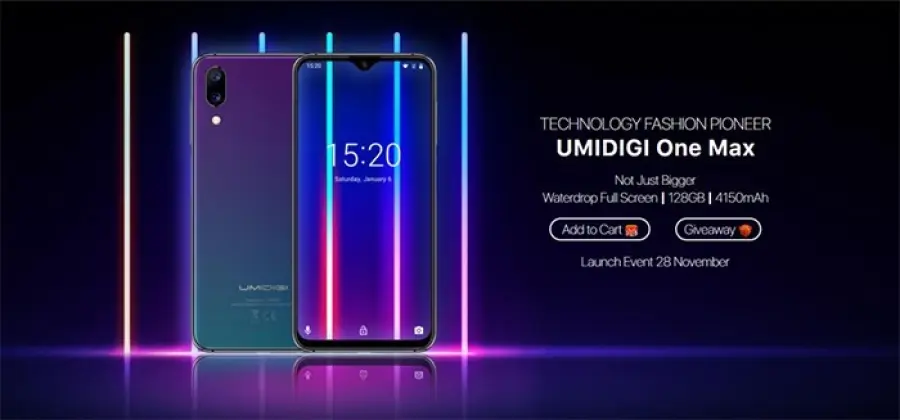 UMIDIGI One Max, tutto pronto per il lancio
