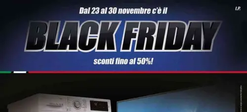Black Friday volantino Trony, sconti fino al 50% fino al 30 novembre
