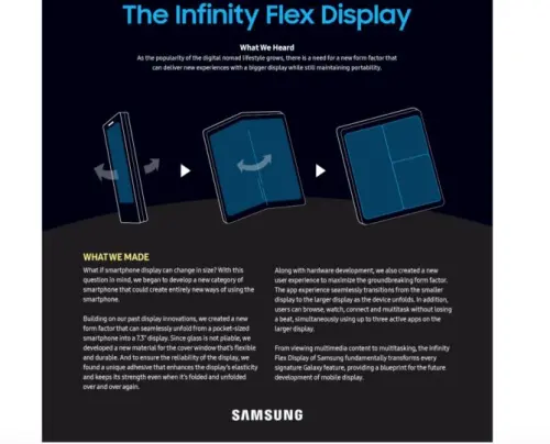 Infinity Flex: Samsung ci racconta la sua idea di display pieghevole