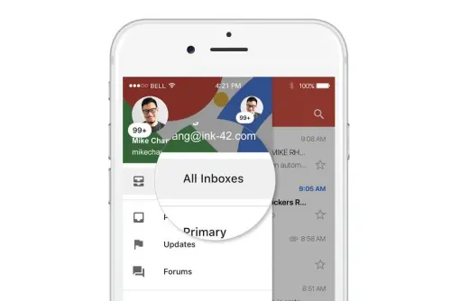 Gmail per iOS, le email di tutti gli account in un unico posto