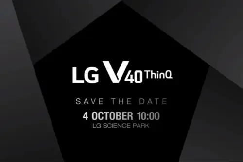 LG V40 ThinQ sarà presentato il 4 ottobre con una tripla fotocamera