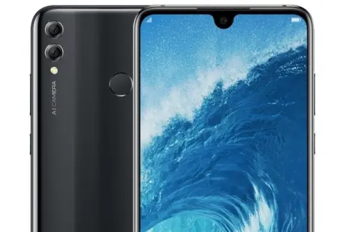 Honor 8X Max, render mostra il notch waterdrop e la parte posteriore