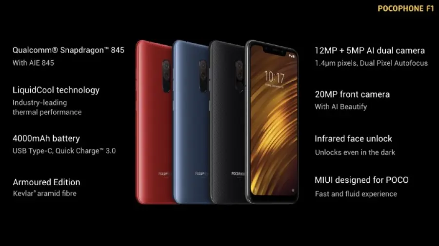 Xiaomi lancia il Pocophone F1 a livello globale, anche in Italia
