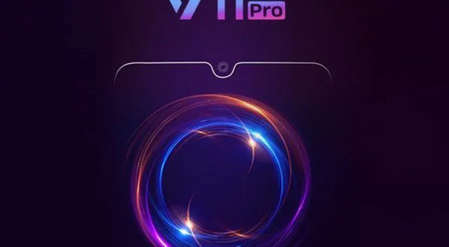 Teaser ufficiale Vivo V11 Pro: design completo, con notch a goccia e AI