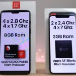 OnePlus 6 vs iPhone X, meglio 3GB di RAM o 8GB?