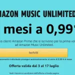 Amazon offre la musica a 0,99€ ai clienti Prime per 4 mesi