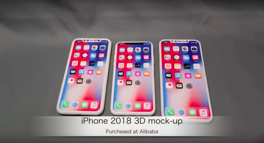 Ecco i primi mockup dei tre iPhone del 2018