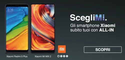 Xiaomi Mi MIX 2 e Xiaomi Redmi 5 Plus con le offerte ALL-IN di Tre