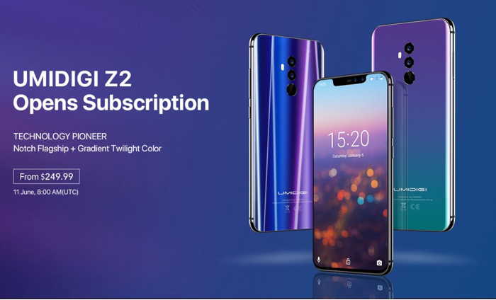 UMIDIGI Z2: partono i preordini e la compagnia regala 10 UMIDIGI Z2 Pro e UMIDIGI Q1, scopri come