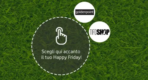 Vodafone Happy regala il 20% di sconto su TifoShop e Goldenpoint