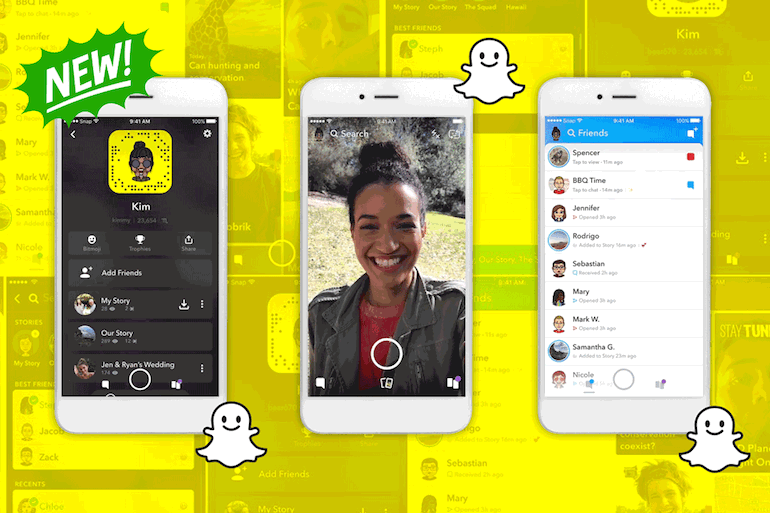 Snapchat: svelato il nuovo design dell'applicazione per iOS