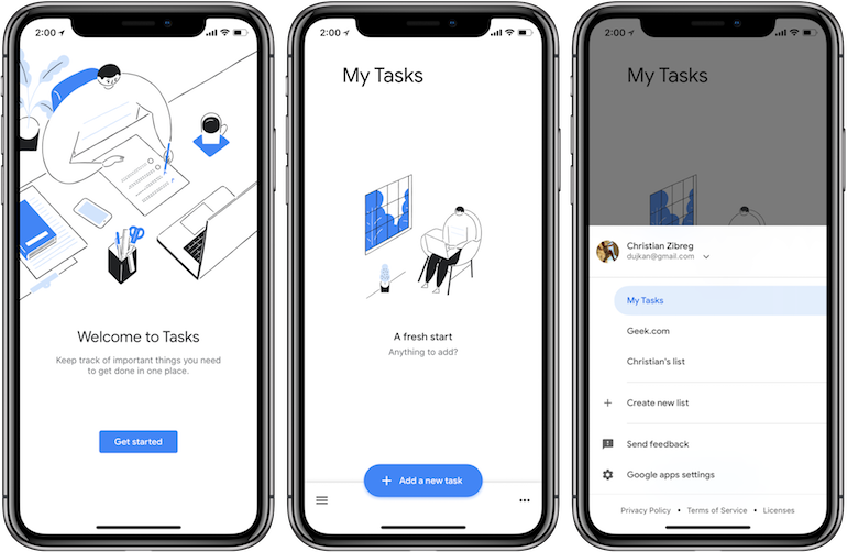 Google rilascia l'app Tasks anche su iPhone e iPad