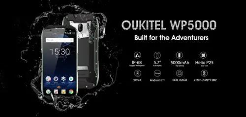 OUKITEL WP5000 si vanta della sua enorme batteria da 5200 mAh