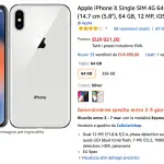 iPhone X da 64 GB in offerta a 920,00€ su Amazon