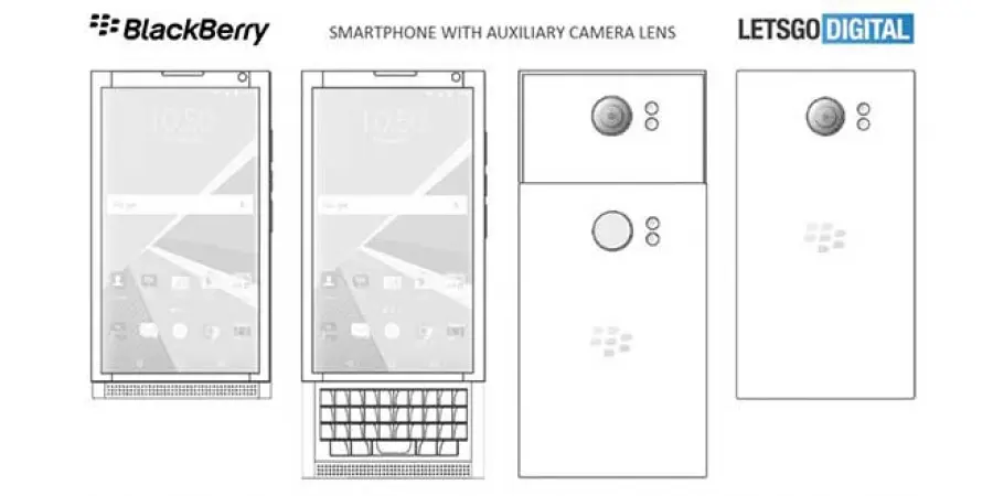 Smartphone BlackBerry, nuovo brevetto per design della fotocamera