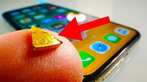 iPhone X in un curioso drop test contro delle pepite d'oro