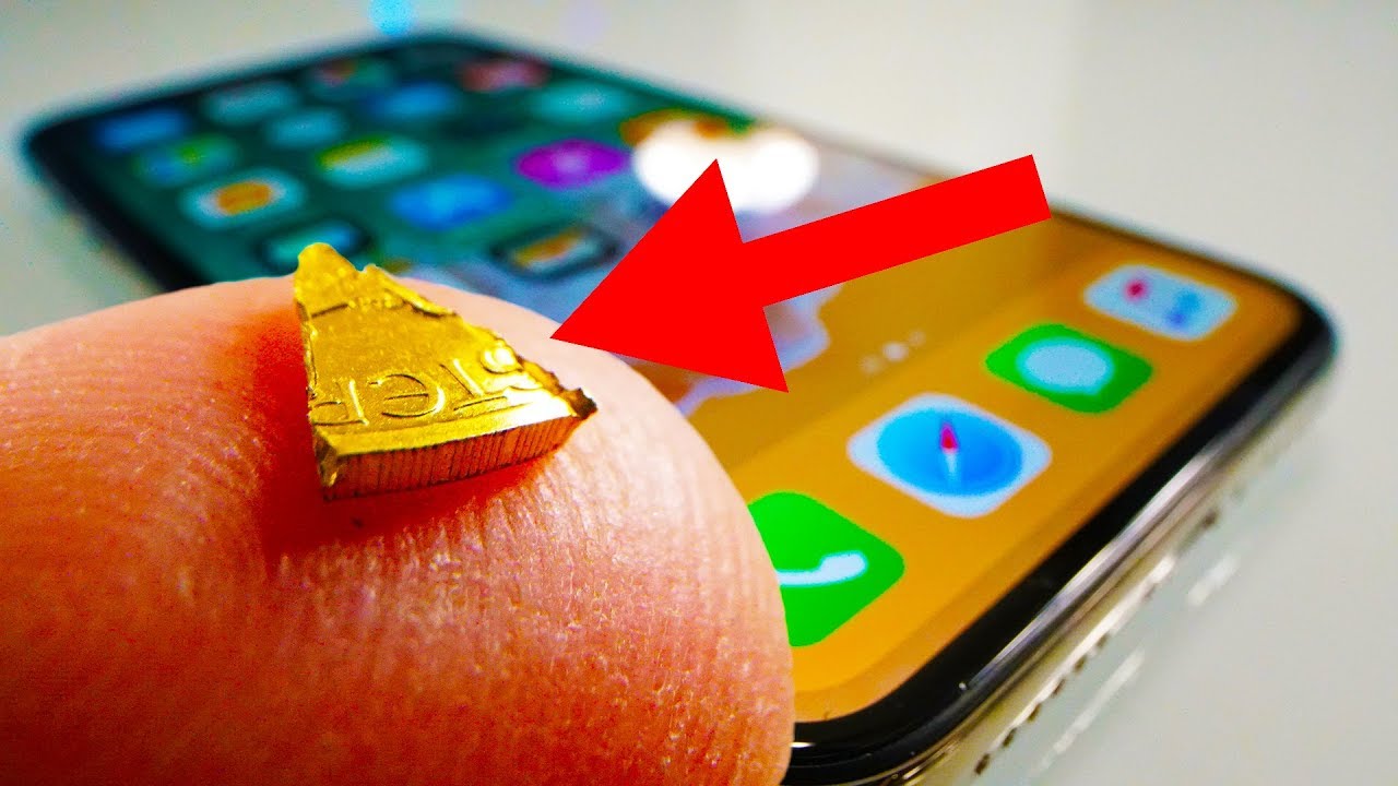 iPhone X in un curioso drop test contro delle pepite d'oro