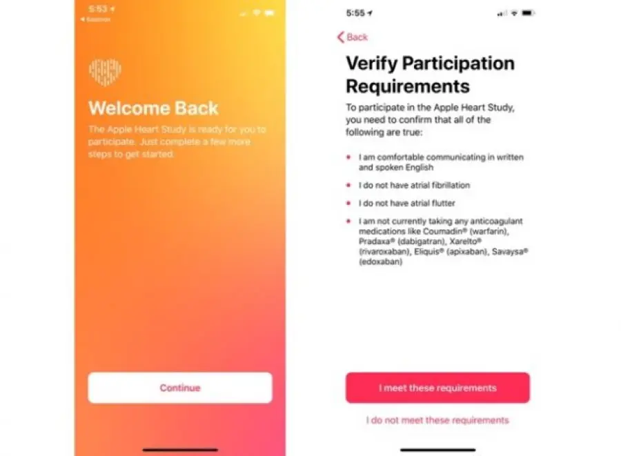 Apple inizia ad analizzare i dati per lo studio delle malattie cardiache
