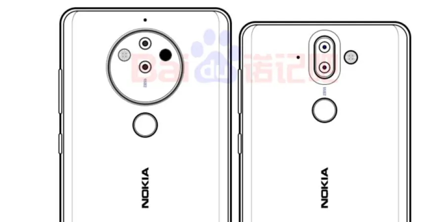 Nokia 10, schizzi mostrano il posizionamento delle 5 fotocamere