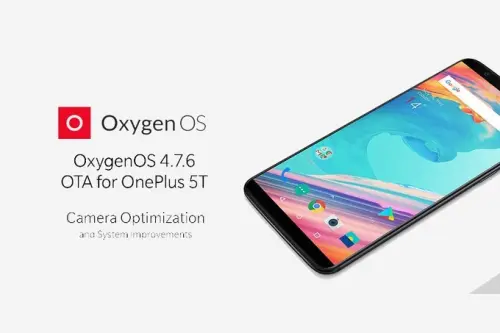 OnePlus 5T si aggiorna a OxygenOS 4.7.6