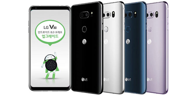 LG V30, l'aggiornamento Android 8.0 Oreo disponibile in Corea del Sud