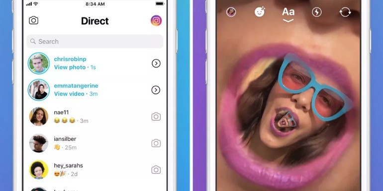 Instagram lancia Direct, un'app di messaggistica stand-alone