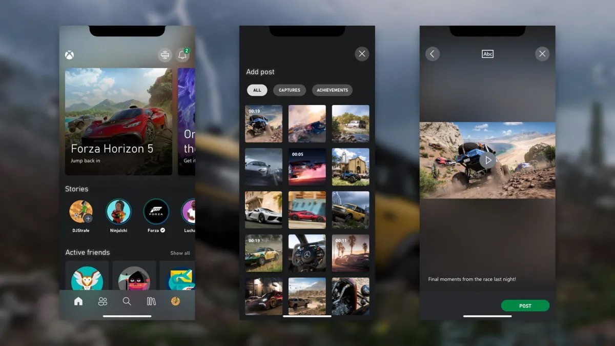 Xbox: l'aggiornamento di maggio 2022 introduce le Storie sull'app per iOS e Android
