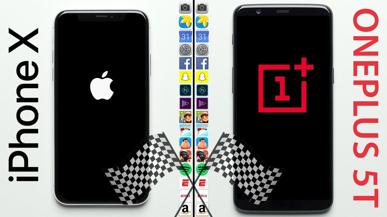 iPhone X vs OnePlus 5T: Speed test