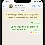 WhatsApp introduce le reaction con emoji