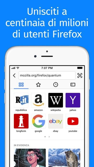 Il nuovo Mozilla Firefox 