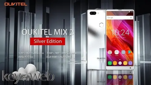 OUKITEL Mix 2 Silver Version, brillante come uno specchio