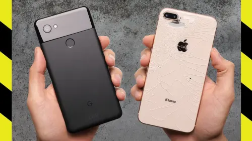 Google Pixel 2 XL vs iPhone 8 Plus si sfidano in un drop test