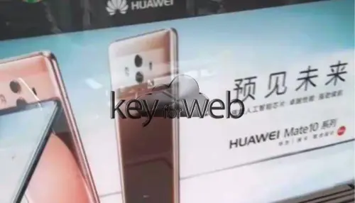 Huawei Mate 10 si palesa nel nuovo poster promozionale
