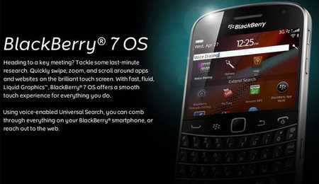 Nuovi smartphones BlackBerry con sistema operativo OS7