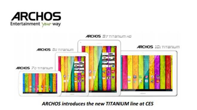 CES 2013: tutta la gamma Tablet by Archos ( video )