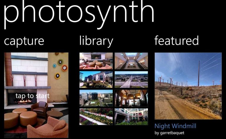 Photosynth per Windows Phone 8 arriverà nelle prossime settimane