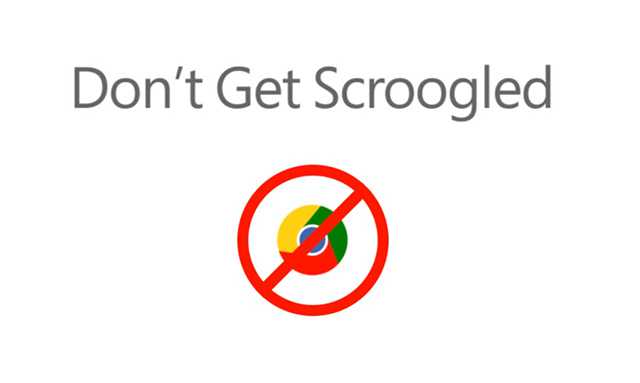 Microsoft schernisce Google Chrome