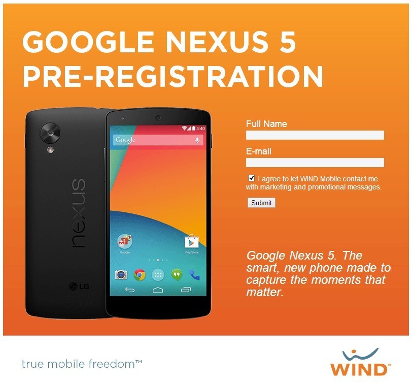 Nexus 5 Wind