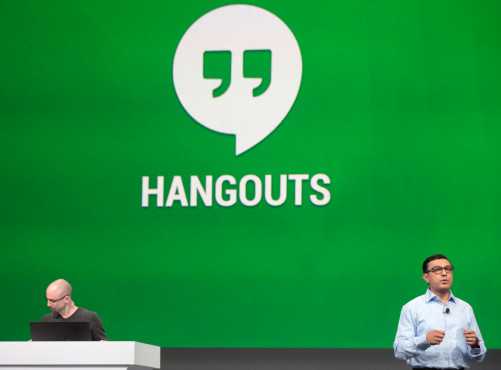 Hangouts verrà usato per inviare SMS/MMS?
