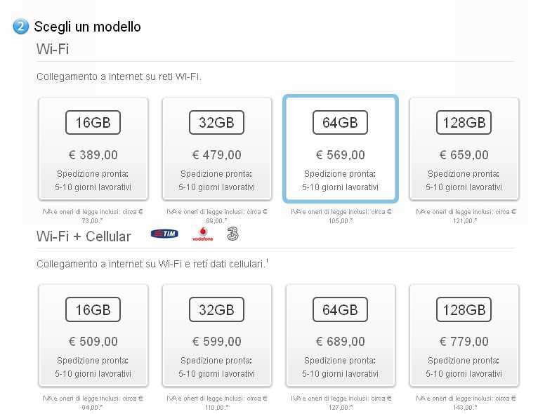 iPad Mini Retina Prezzi